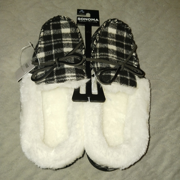 NWT! Sonoma Slippers Sz Medium 7-8 - Picture 6 of 10